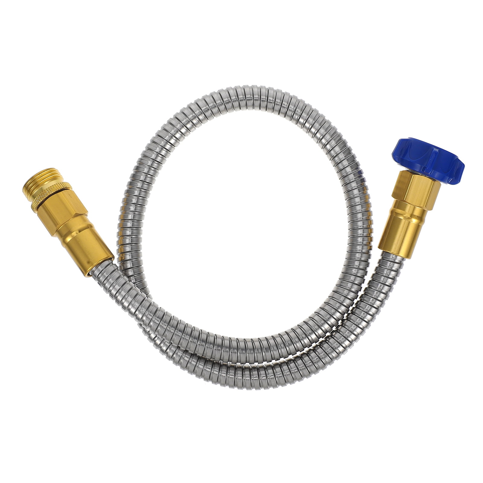 Outdoor Hose Heavy Duty Hose Water Pipe Stainless Steel Garden Hose Extension Flexible Water Pipe for Car Washing and Outdoor Use (3FT)