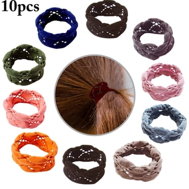 10PCS Hair Rope, Elastic Hair Tie Ponytail Holder Hair Accessories Hair Band for Women Girls Ladies