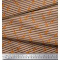 thumbnail image 2 of Soimoi Polyester Crepe Fabric Stripe & Giraffe Animal Fabric Prints by Yard 42 Inch Wide, 2 of 3