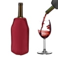 thumbnail image 4 of Refroidisseur de Bouteille de Vin Réutilisable, Léger, Durable, Ajustable, Résistant aux Déchirures, Manchon de Refroidisseur de Vin pour Bar Noir, Bourgogne, 4 of 7