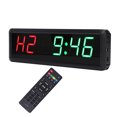 thumbnail image 3 of Gym Timer Clock, DC 5V 1.8 Inch Large Digital Workout Clock with Remote Control, USB Rechargeable Smart LED Countdown Colck Interval Timer with Buzzer for Home Gym Garage, 3 of 7