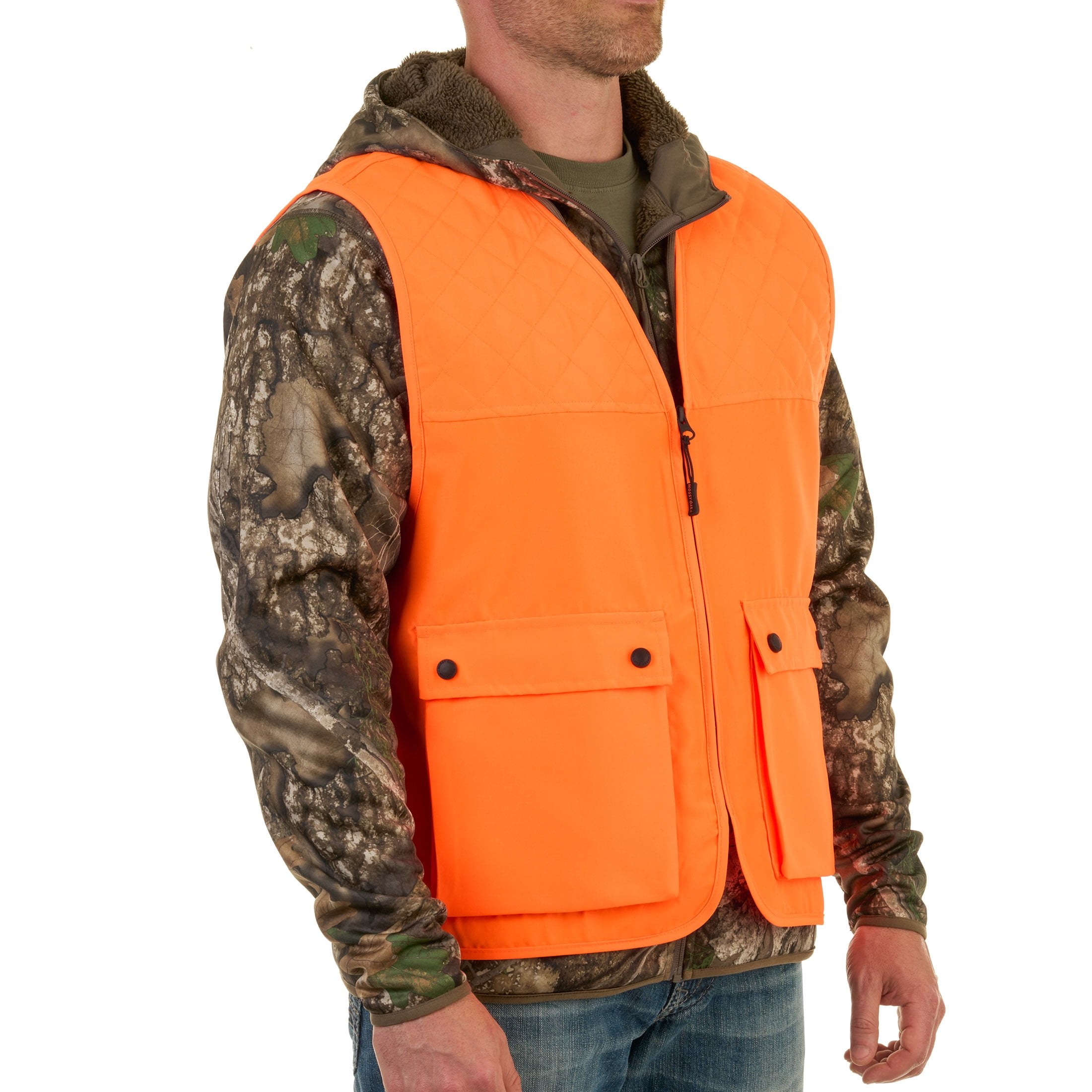 Gilet de couverture chasse orange vif pour jeunes Realtree
