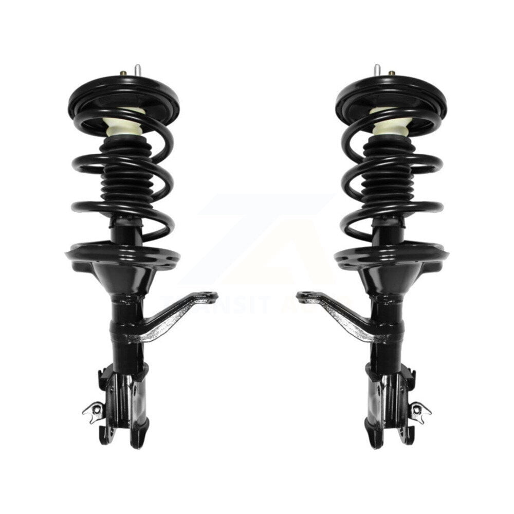 Transit Auto Front Complete Suspension Shocks Strut and Coil Spring Mount Assemblies Kit for Car 2003-2011 Honda Element - Left Right Side (Driver Passenger) K78A-100156