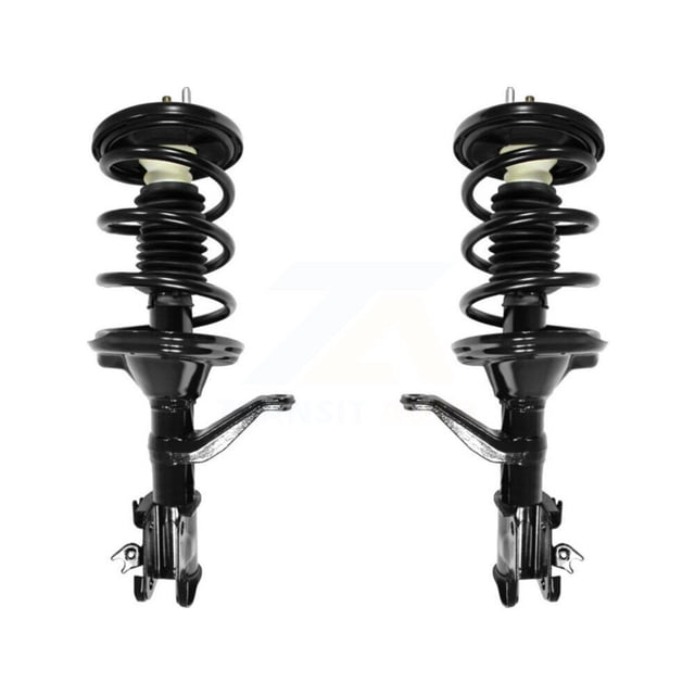 Transit Auto Front Complete Suspension Shocks Strut and Coil Spring Mount Assemblies Kit for Car 2003-2011 Honda Element - Left Right Side (Driver Passenger) K78A-100156