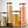 thumbnail image 4 of Glass Jars with Airtight Lids Large Durable Storage Jar for Sauces Pickled Vegetables  2, 4 of 8