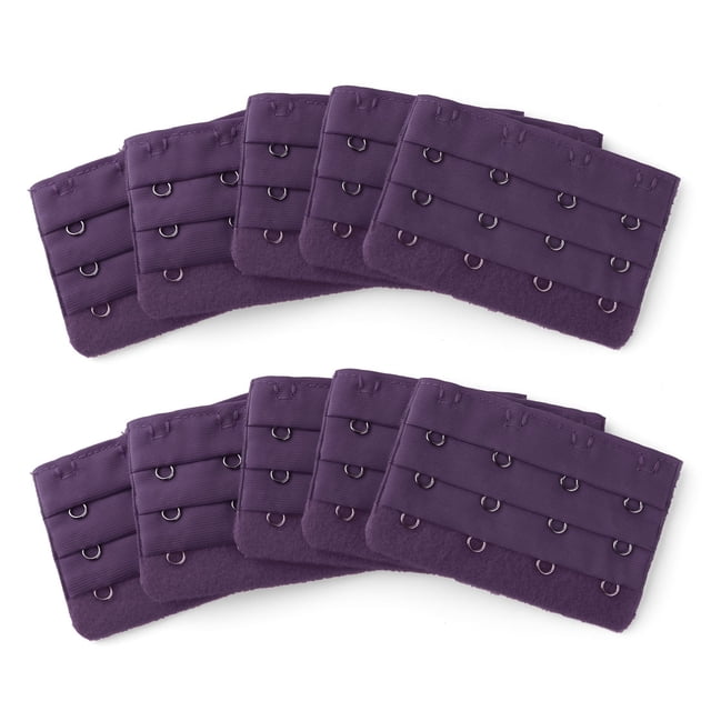 INSPIRE CHIC Women's 3 Rows 4 Hooks Bra Extenders Straps Extension