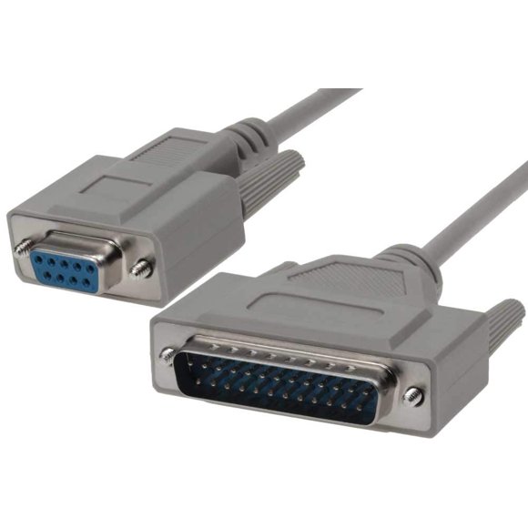 SF Cable 3ft DB9 Female to DB25 Male Modem Cable