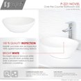 thumbnail image 4 of STYLISH Oval or Round Porcelain Vessel Bathroom Sink, 4 of 8