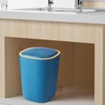 thumbnail image 1 of Silent Opening and Closing Lid Trash Can Bathroom Bedroom Office Dormitory Small Space Living Trash Recycling Bin, 1 of 7