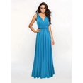 thumbnail image 4 of Women'S Multi-Wear Multi-Rope -Back Strap Dress Solid Color High Waist Sleeveless Maxi Dress Water Blue XL, 4 of 7