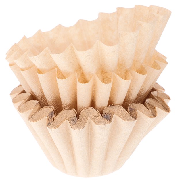 50PCS Coffee Filter Cake Shape Coffee Filtering Paper Hand Drip Filter Paper for Home Kitchen - 1-2 Cup