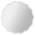 thumbnail image 1 of Bouclair Miroir Blanc à Bords Festonnés, 1 of 10