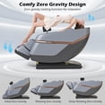 thumbnail image 4 of COSTWAY Relaxation48 Full Body Zero Gravity Massage Chair, SL Track Massage Recliner w/Airbags, Back & Waist Heater, Foot Rollers, Voice Control, Auto Shoulder Scan, 4 of 10