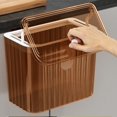 thumbnail image 4 of WRKEKC Clearance Sealed Lid Wall Trash Can, Hanging Under Cabinet Waste Bin, Kitchen Bathroom Odor Control Garbage Container, Large Opening, 4 Color Options, 4 of 6