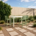 thumbnail image 3 of Meridian Furniture Mykonos Tabouret de Patio Extérieur Menthe (Ensemble de 4), 3 of 8