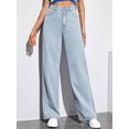 thumbnail image 1 of U.Vomade Women's High Rise Jeans Ladies Wide Leg Jeans, 1 of 6