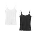 thumbnail image 3 of Timegard Camisoles 2 Pcs pour Femmes avec Soutien-Gorge Intégré Grande Taille Col Rond Respirantes Confortables Extensibles, 3 of 3