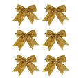 thumbnail image 1 of Outdoor Christmas Decorations,6-Piece 9cm Mini Christmas Tree Hanging Ornament Set, Small Holiday Decoration for Display, 1 of 8