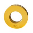 thumbnail image 2 of Disques de Poids Fractionnels Standards pour Dynamophilie & Levage - Jaune 1kg, 2 of 10