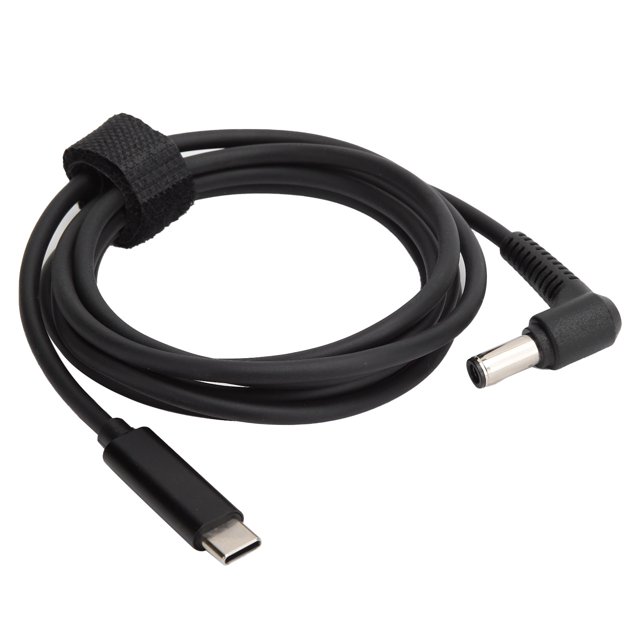 Senjay Type C DC Charger Cable,Type C PD Converter Male To Male 6.0x3.7mm Portable Fast Charging Cable 65W 1.5m/5.0ft For Notebook Computer,PD To DC Cable