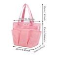 thumbnail image 2 of Home Textile Storage Optimized Mesh Shower Caddy for College Dorms with Expanded Pockets and Handles Portable Tote Bag for Toiletries Bathroom Camping and Travel, 2 of 3