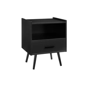 Monarch Specialties Accent Table, Side Table, End, Storage Drawer, Nightstand, Bedroom, Living Room, White Laminate, Contemporary, Modern