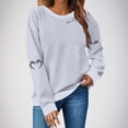 thumbnail image 2 of LMKIHUSA Chandail Graphique d'Halloween pour Femmes Saison Effrayante Squelette Cœur Chandail à Enfiler Hauts Manches Longues Col Rond Blouses Douces Décontracté Tendance 2025 Chandail Gris,TTG, 2 of 4