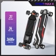 thumbnail image 3 of Maxfind Cyber Max 38" Electric Skateboard with Remote,34 Miles Range, 31 MphTop Speed, 3600 Dual Motor, Smart App Control,Electric Longboard for Teens, Adults & Beginners, 3 of 9
