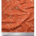 thumbnail image 1 of Soimoi Rayon Fabric Branches,Leaves & Bird Printed Fabric 1 Yard 56 Inch Wide, 1 of 3