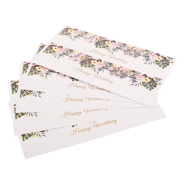 Greenery Floral Water Bottle Labels, Wedding Water Bottle Label Strong Practicality Waterproof 70Pcs For Party HM220505007