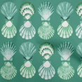 thumbnail image 1 of oneOone Cotton Jersey Sea Green Fabric Sea Shells Ocean Sewing Craft Projects Fabric Prints By Yard 58 Inch Wide, 1 of 4