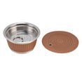 thumbnail image 3 of Filtre à Café Réutilisable, Ensemble de Café Rechargeable Durable Sain de Qualité Alimentaire Robuste pour Maison Bleu, Orange, Couleur Café, 3 of 8