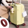 thumbnail image 1 of 4Pcs Luggage Wheel Covers, Suitcase Wheels Cover, Luggage Wheel Protector, Carry-on Luggage Caster Silicone Cover, Luggage Spinner Wheels Silicone Case with Wear-resistant, Anti-noise（Red), 1 of 6
