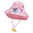 thumbnail image 1 of MIASHUI Wide Brim Solar Fan Hat for Kids Summer Outdoor UPF 50+ Sun Hat,Pink, 1 of 3