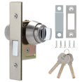thumbnail image 1 of Heaveant Door Lock, Aluminum Alloy Door Bolt Latch Anti?Theft Door Rotate Bolt Latch Thick Security Slide Lock with Keys, 1 of 8