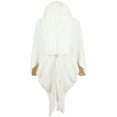 thumbnail image 4 of Cardigans Surdimensionnés pour Femmes Manteau Cape Tricoté avec Col Châle à Franges Femmes Mode Automne 2023 en Liquidation, 4 of 6