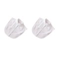 thumbnail image 1 of QualitChoice Simple Design Solid Color False Collar Formal Fashion Chiffon Fake Half Shirt Decorative Detachable Lapel Clothing Decor White Stand 2PCS, 1 of 6