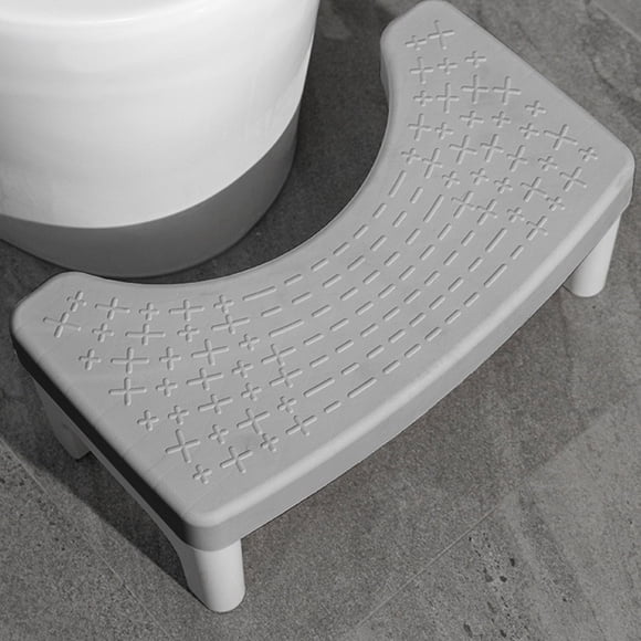 Detachable Squatting Toilet Stool, Ergonomic Bathroom Foot Stool for Better Posture, Non Slip Plastic Toilet Step Stool, Fits Most Toilets for Home Bathroom Travel Easy Storage
