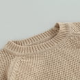 thumbnail image 4 of Baby Girl Boy Knit Pullover Sweater Fall Winter Warm Sweatshirt Tops with Pocket, 4 of 6