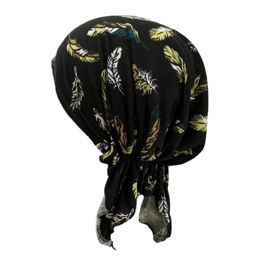 Head Wrap Scarf Women India Muslim Elastic Turban Print Cotton Hat Scarf Wrap