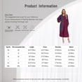 thumbnail image 5 of iefiel Womens Color Block Choir Robe Minister Pastor Robe Puff Sleeves Split Zipper Front Gown Graduation Gown Khaki XS, 5 of 5