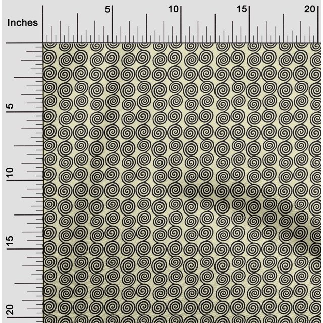 oneOone Viscose Chiffon Fabric Spiral Block Fabric Prints By Yard 42 Inch Wide