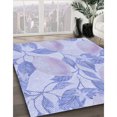 thumbnail image 3 of Ahgly Company Tapis d'Intérieur Lavable en Machine Carré Transitionnel Bleu Ciel, 6 Pieds Carré, 3 of 7