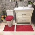 thumbnail image 1 of Kashi Home RS057005 Connie Bath Mat Set, Burgundy - 3 Piece, 1 of 1