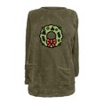 thumbnail image 3 of Timegard Tops for Women Fall Winter Fleece Linend Christmas Print Long Sleeve Thick Pullover with Pockets, 3 of 3