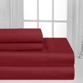 thumbnail image 2 of Oxford Collection 600 Thread Count Deep Pocket Egyptian Quality Cotton Solid Sheet Set (California King, Burgundy), 2 of 3