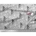 thumbnail image 2 of Soimoi Gray Cotton Duck Fabric Facets Triangle Geometric Decor Fabric Printed Yard 44 Inch Wide, 2 of 3