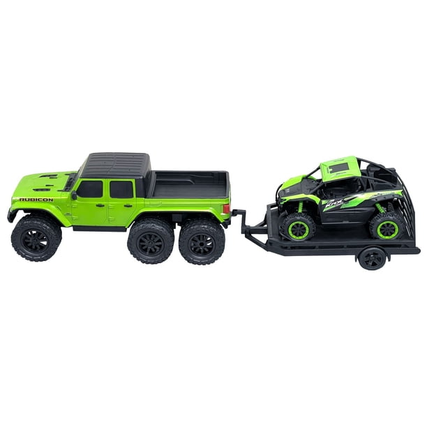 1:10 Six Wheel RC Jeep with Trailer and Kawasaki KRX RC - Walmart.ca
