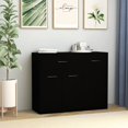 thumbnail image 1 of vidaXL Sideboard Black 88x30x70 cm Engineered Wood, 1 of 5