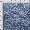thumbnail image 3 of oneOone Velvet Blue Fabric Abstract Sewing Material Print Fabric By The Yard 58 Inch Wide, 3 of 4